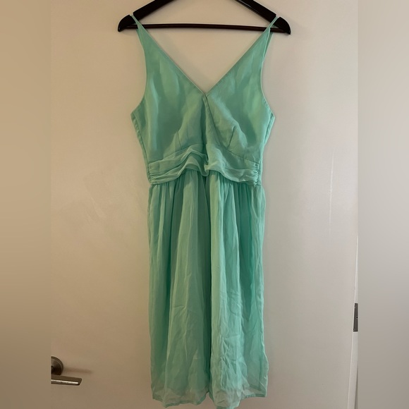 HOST PICK - Turquoise V-neck Dress - Picture 2 of 4